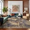 World Rug Gallery Contemporary Abstract Design Non Shedding Soft Area Rug 5' x 7' Yellow 401YELLOW5x7 - alternate 7